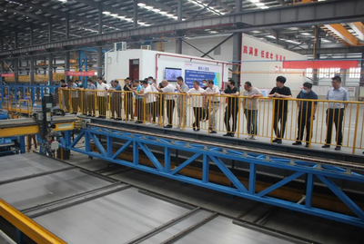 新乡市绿色建筑协会参观调研美好房屋制造装配智造新乡工厂